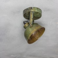 Plafonniere wandlamp metaal roestgroen